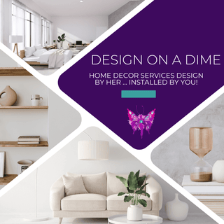 Interior Design on a Dime Service - 1 Area of Home Decor (You Install)